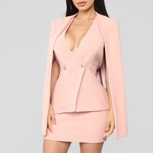 Pink Cape Set Fashion Nova